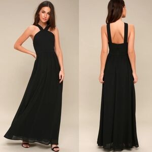 Lulu's Black Air of Romance Drees Size Xs